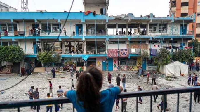 Israel bombardeó una escuela de la ONU