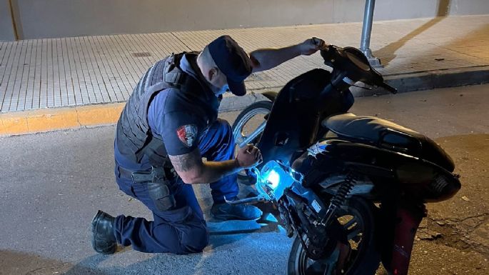 Motociclista huyó de un control policial y terminó detenido