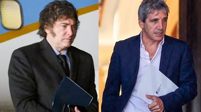 Milei y Caputo, junto a las autoridades de Chevron