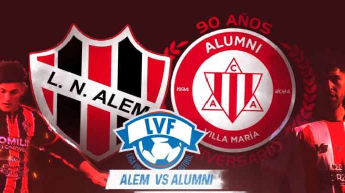 La Liga trasmitirá en vivo la final Alumni - Alem