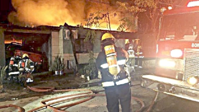 Se quemó una vivienda por una estufa a leña