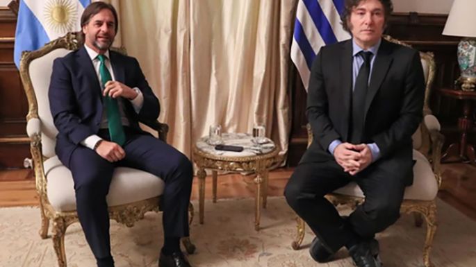 Milei se reunió con Lacalle Pou