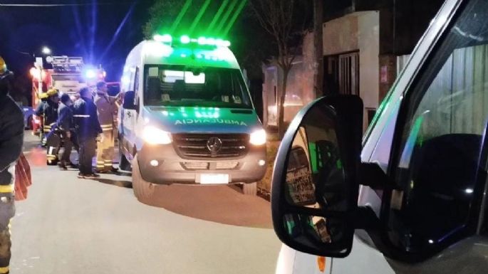 Dos personas con principio de asfixia por un incendio
