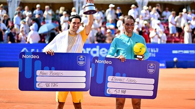 Rafael Nadal no pudo con un implacable Nuno Borges