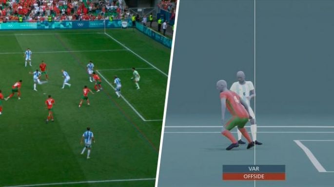 Una hora después, el VAR anuló el gol del empate de Argentina contra Marruecos