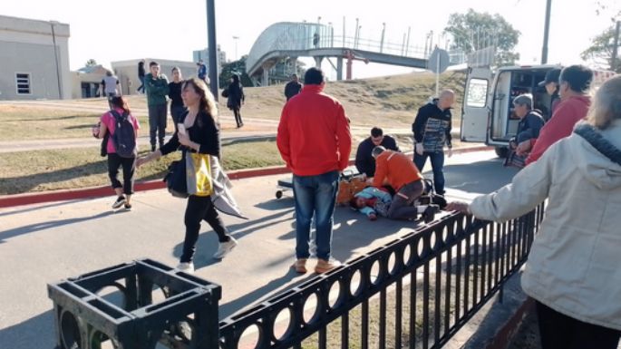 Peatona y motociclista, al Hospital