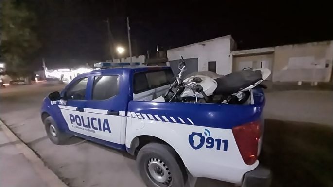 Recuperaron una moto sustraída horas atrás en Villa Nueva