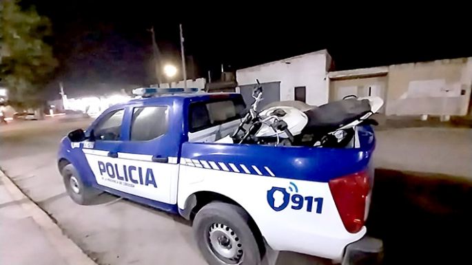 Recuperaron una moto
