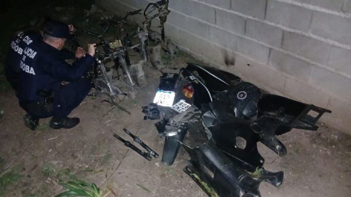 Recuperaron varias partes de motos sustraídas días atrás