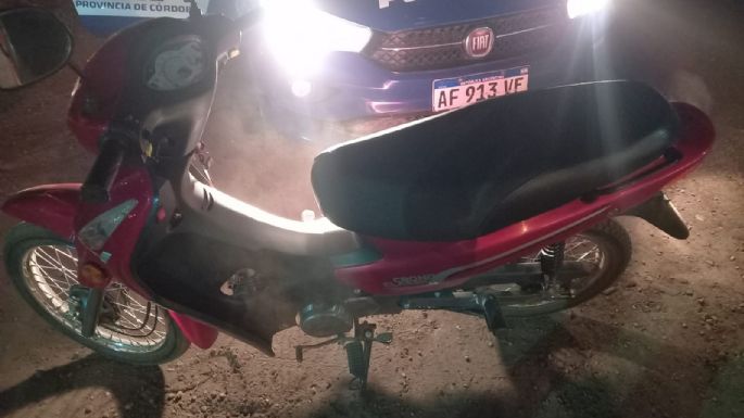 Recuperaron una moto que había sido robada momentos antes