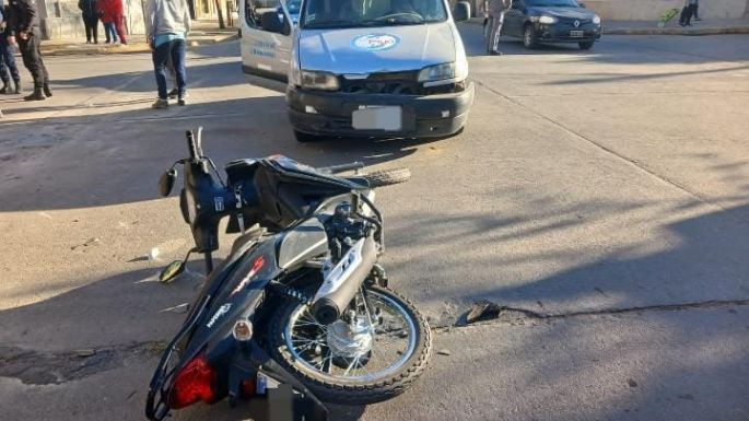 Motociclista con graves lesiones luego de un accidente