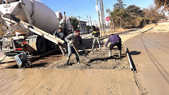 Avanza la pavimentación de calle 26 de Septiembre y la avenida Patria