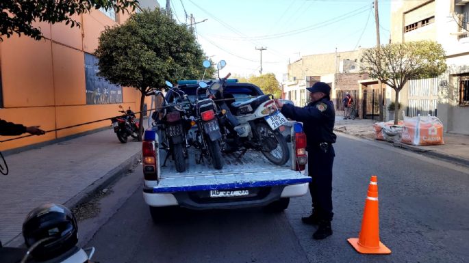 "Operativo Inter-Fuerzas": secuestraron 42 motos, 1 auto y detuvieron a una mujer