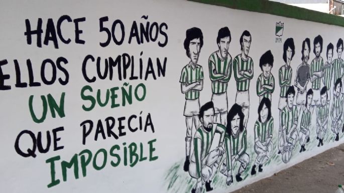 Mural y homenaje a los verdes campeones