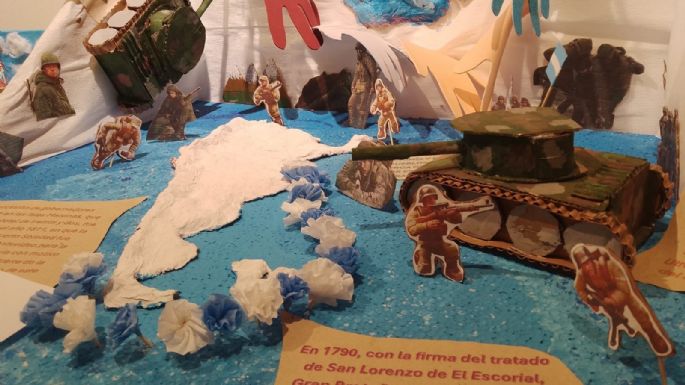 Alumnos de cuarto grado de Villa María realizaron maquetas sobre Malvinas