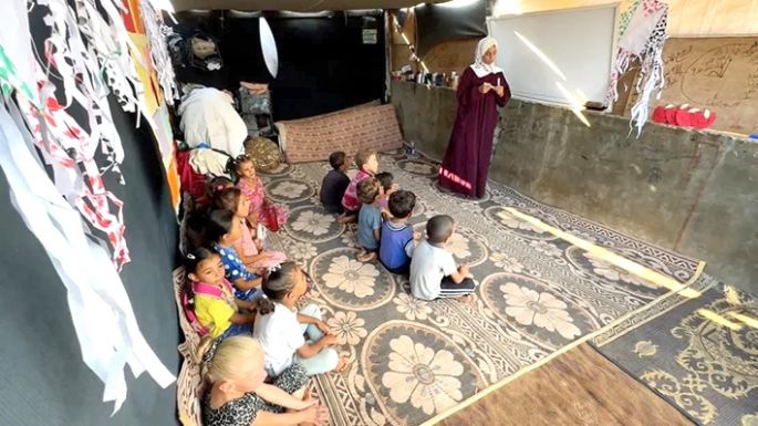 Los niños de Palestina ya no estudian por la guerra