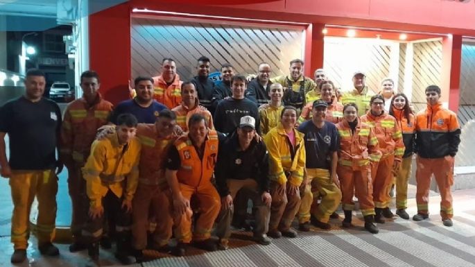 Bomberos locales viajaron para colaborar con los incendios en Capilla del Monte