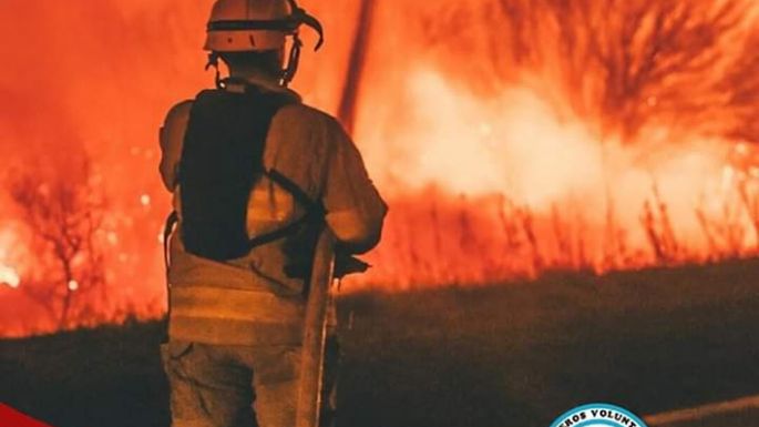 Bomberos locales en el Valle de Punilla