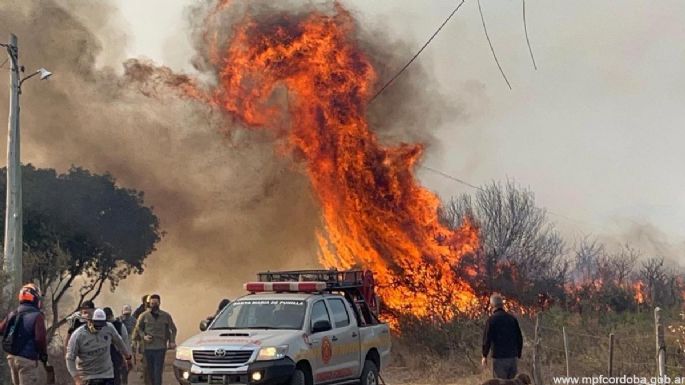 Un joven detenido por los incendios en Capilla del Monte