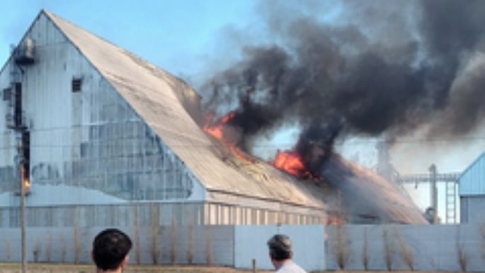 Incendio en una celda de maní