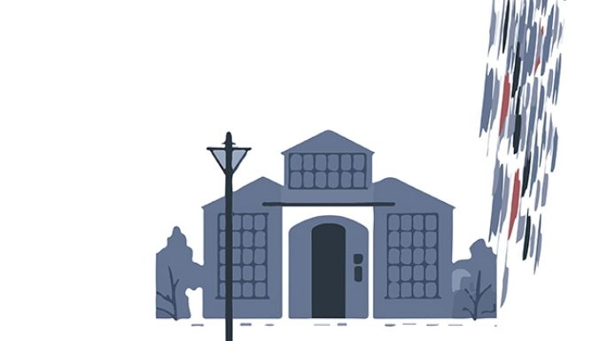 La casa a la que le llovían piedras