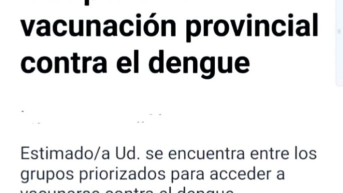 A vacunarse contra el dengue, pero... ¿a dónde?