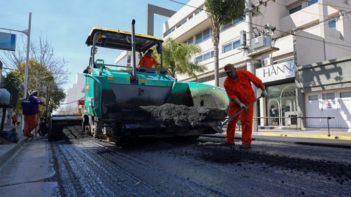 Más trabajos de repavimentación