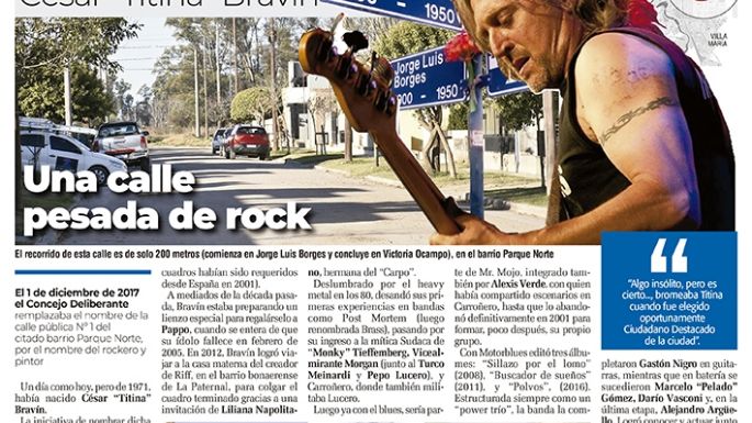 Una calle  pesada de rock