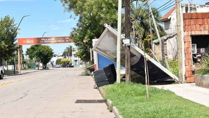 La tormenta se hizo sentir