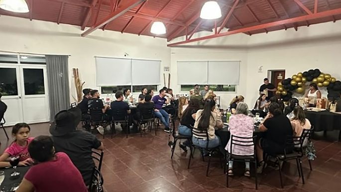 Cena para dar la bienvenida al año