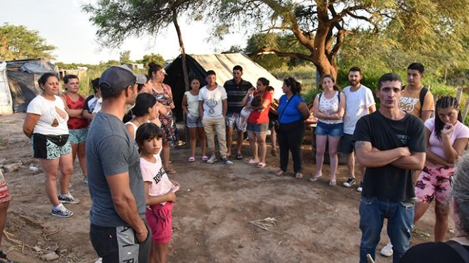 Toma de tierras: vecinos dicen que resistirán el desalojo