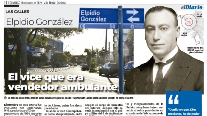 El vice que era vendedor ambulante