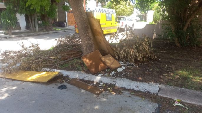 Reclamos por basura acumulada en una esquina del Santa Ana
