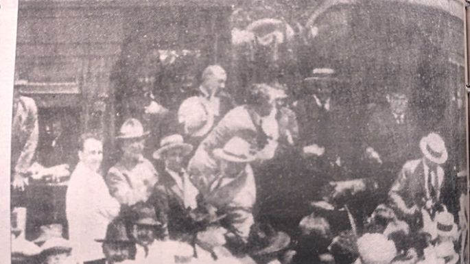 A 100 años de un andén colmado por la visita de Hipólito Yrigoyen