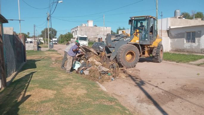 Tareas intensivas de limpieza y mantenimiento en barrio Roque Sáenz Peña