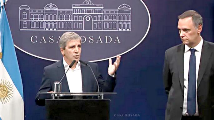 Caputo anunció una baja temporal de retenciones