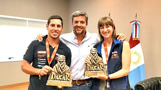 Rally Dakar: reconocimiento  para Cavigliasso y Pertegarini