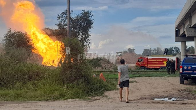 Se produjo una explosión en la obra de la Circunvalación