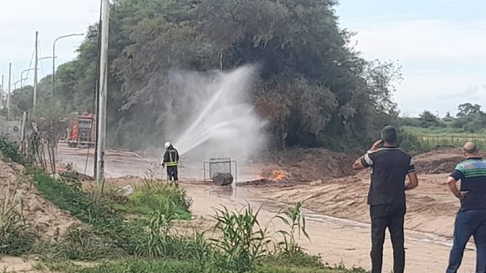 Se produjo una explosión en la obra de la Circunvalación