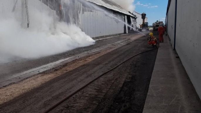 Extinguieron el fuego en una manicera de Pasco