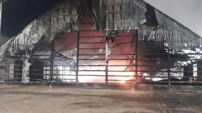Extinguieron el fuego en una manicera de Pasco