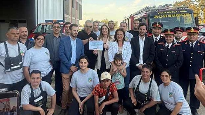 Con los Bomberos