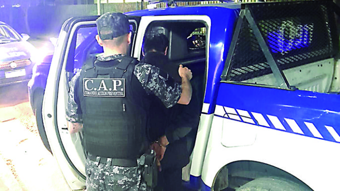 Arrestaron a un violento sujeto