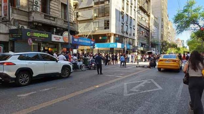 Perdió el control y atropelló a siete personas  en pleno centro