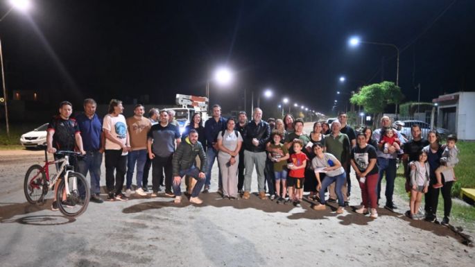 Campos del Este y Padre Mugica ya cuentan con iluminación 100% LED