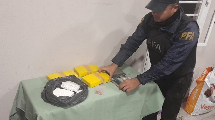 Dos detenidos, y más de 4 kilos de cocaína y 15.000 dólares secuestrados