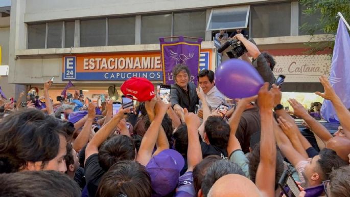 Milei visitó Córdoba en el cierre de campaña