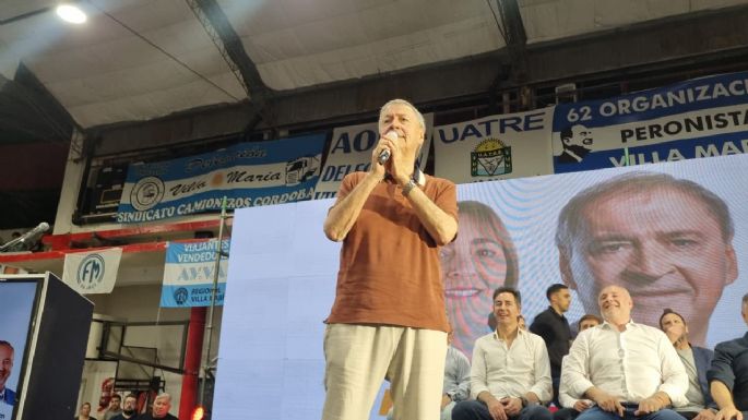 Juan Schiaretti y Martín Llaryora cierran su campaña en Villa María