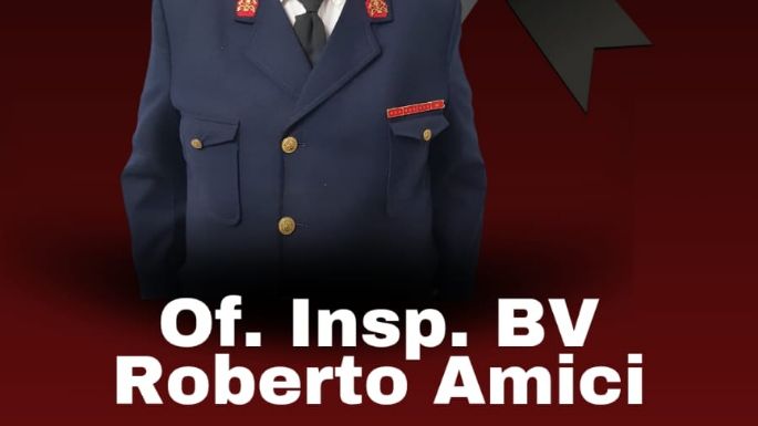 Bomberos despiden al Vasco Amici