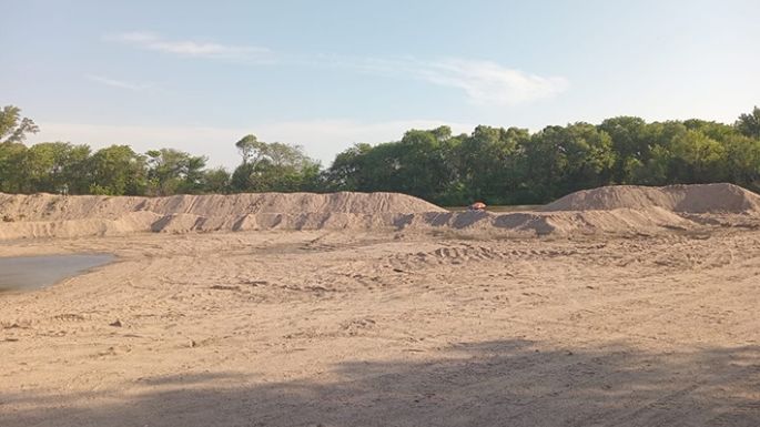 Responden a las quejas por la extracción de arena en Vista Verde